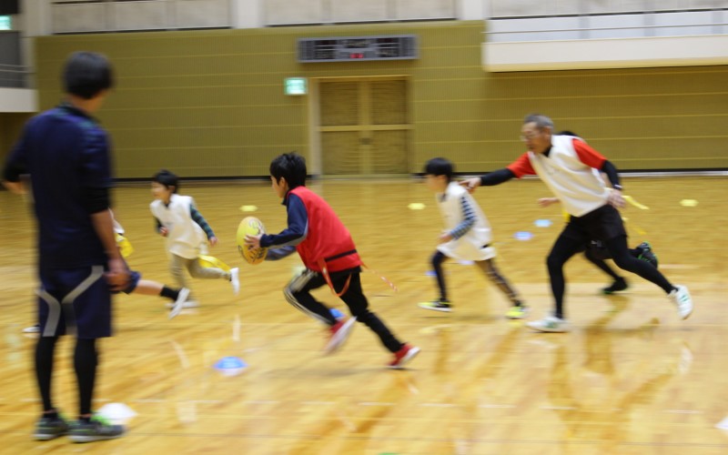 タグラグビー教室(中央体育館)